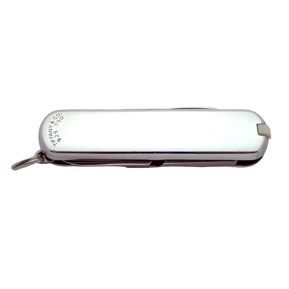 Tiffany & Co Victorinox Swiss Army Pocket Knife 925 Sterling Silver 750 18K Gold - Picture 6 of 7